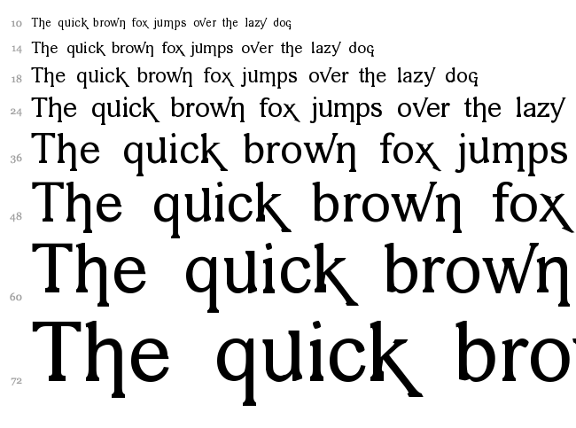 Vengeance font waterfall