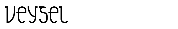 Veysel font