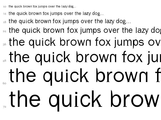 Volt font waterfall
