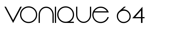 Vonique 64 font preview