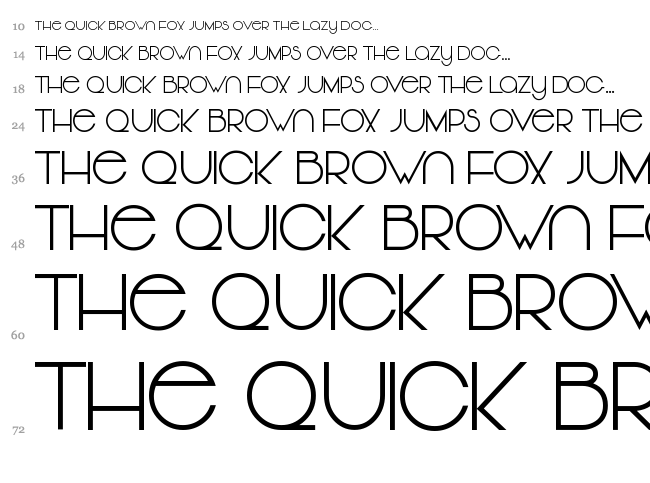 Vonique 64 font waterfall