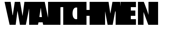 Watchmen font