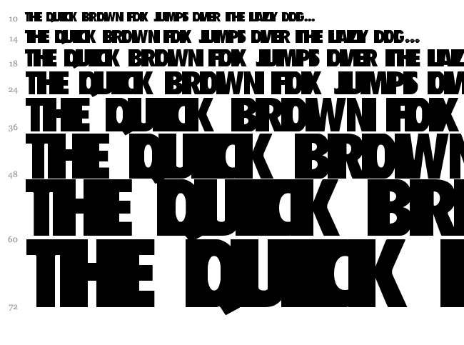 Watchmen font waterfall