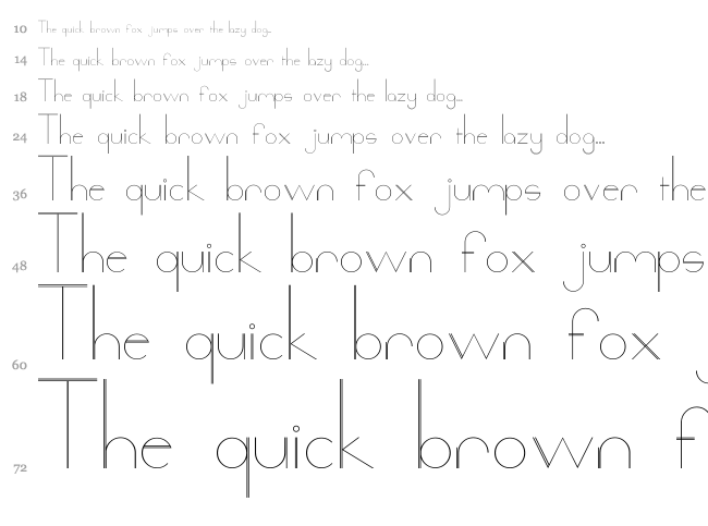 Xack font waterfall