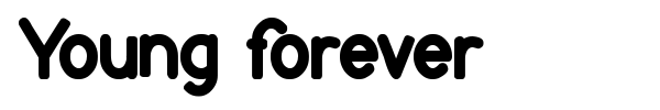 Young forever font