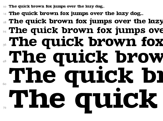 Zantroke font waterfall