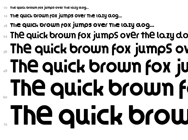 Zesstype Grafika font waterfall