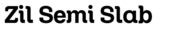 Zil Semi Slab font