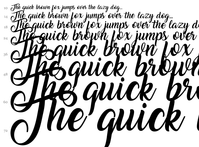Amarillo font waterfall