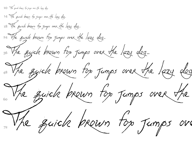 Anachronism font waterfall