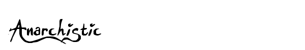 Anarchistic font
