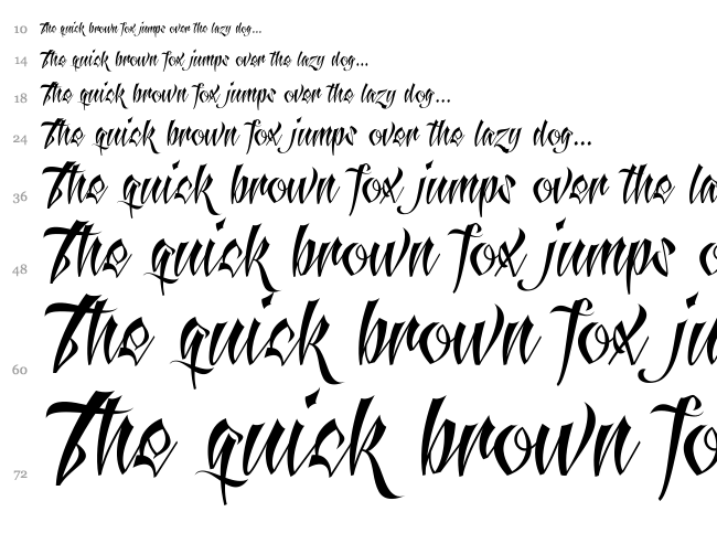 Antlers font waterfall