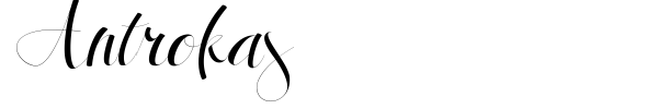 Antrokas font