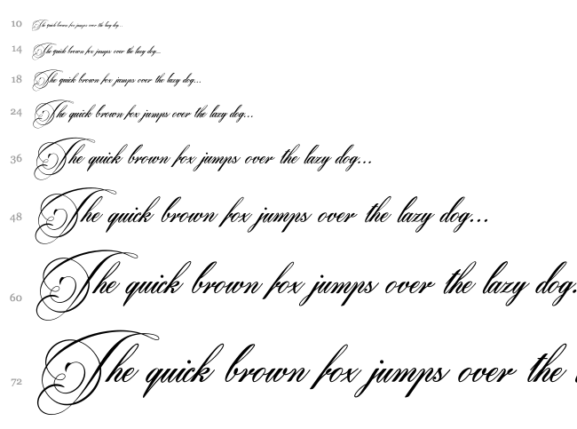 Beaked Tyrant font waterfall