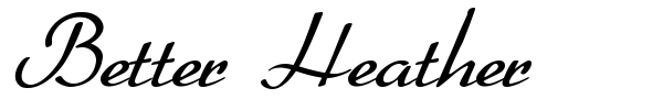 Better Heather font