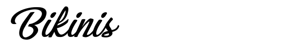 Bikinis font