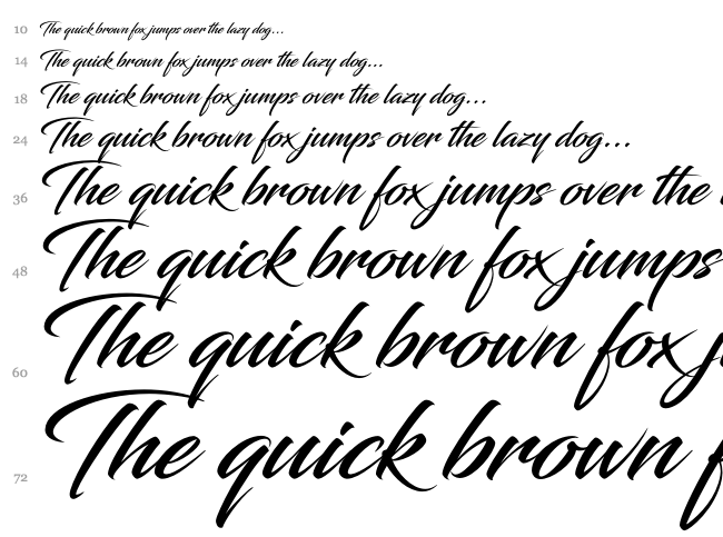 Blacksword font waterfall