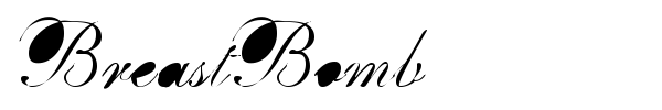 BreastBomb font