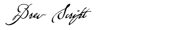 Brev Script font