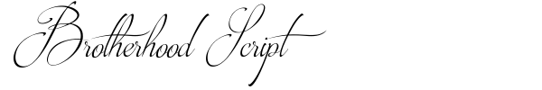 Brotherhood Script font