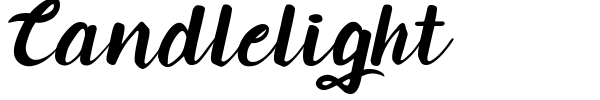 Candlelight font preview