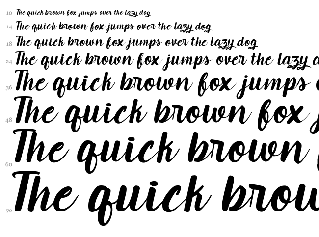 Candlelight font waterfall