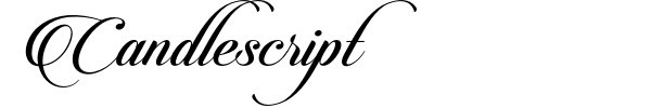 Candlescript font