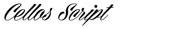 Cellos Script font