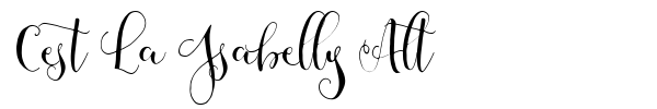 Cest La Isabelly Alt font