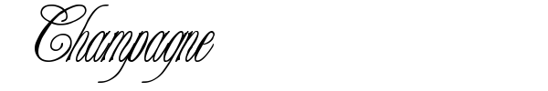 Champagne font