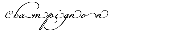 Champignon font