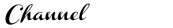Channel font