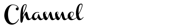 Channel font preview