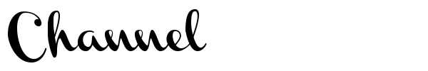 Channel font preview