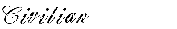 Civilian font