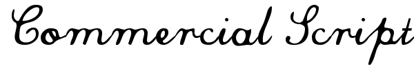 Commercial Script font