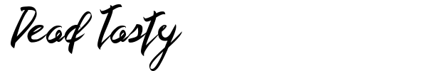Dead Tasty font