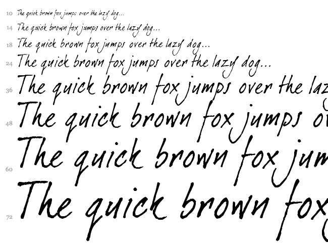Dear Joe font waterfall