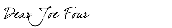 Dear Joe Four font preview