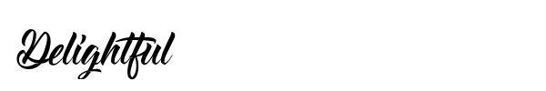 Delightful font