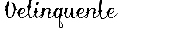 Delinquente font