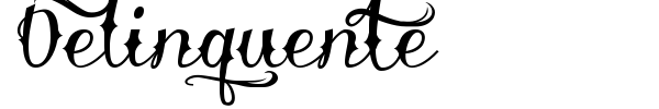Delinquente font preview