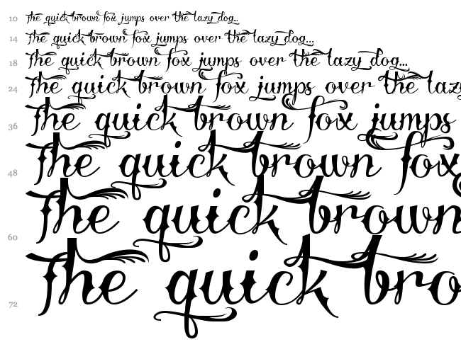 Delinquente font waterfall