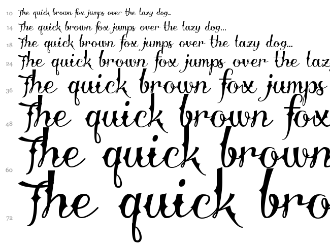 Delinquente font waterfall