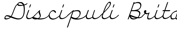 Discipuli Britannica font