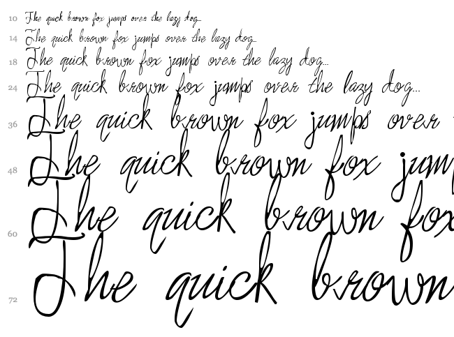 Enchanted Prairie Dog font waterfall