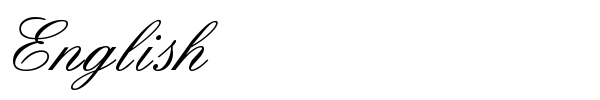 English font
