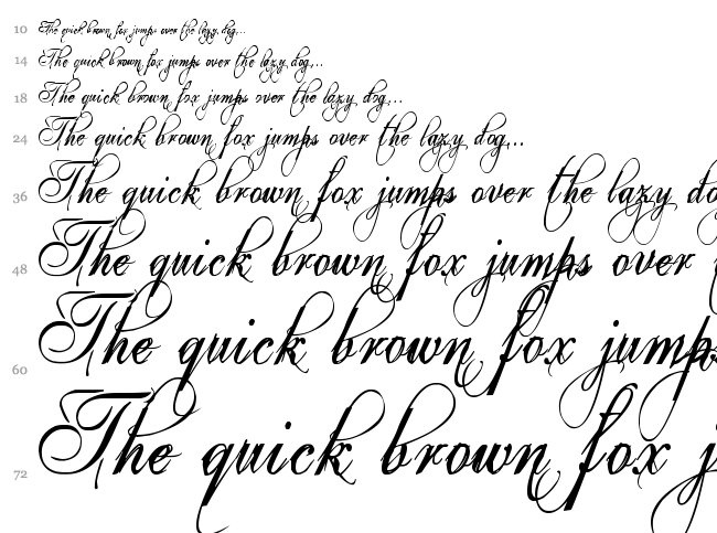 Eutemia font waterfall