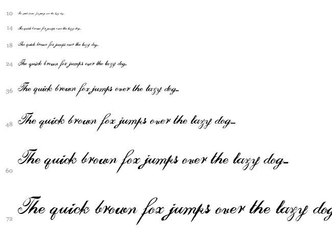 Faux Antique font waterfall