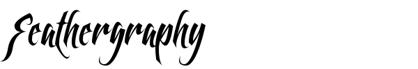 Feathergraphy font
